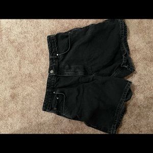 Black Zara denim shorts